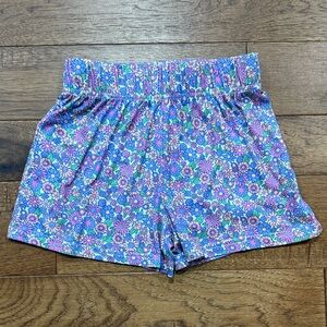 Cuddle Duds Girls Multicolored Flowered Pajamas Shorts - Size S (6/6X)